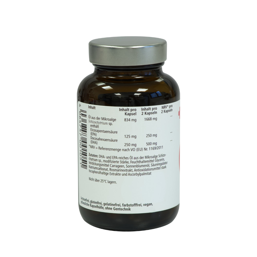 pharmaphant Omega 3 Fettsäurekapseln 834mg aus Algenöl vegan pharmaphant Omega 3 Fettsäurekapseln 834mg aus Algenöl vegan